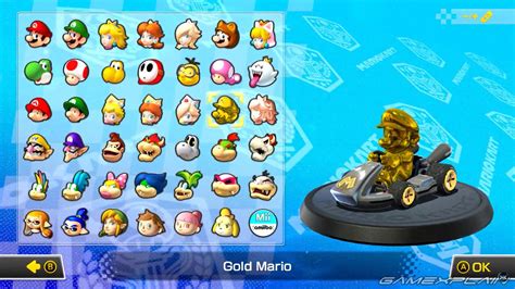 gold mario in mario kart 8|mario kart 8 unlock everything.